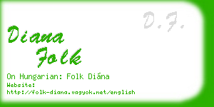 diana folk business card